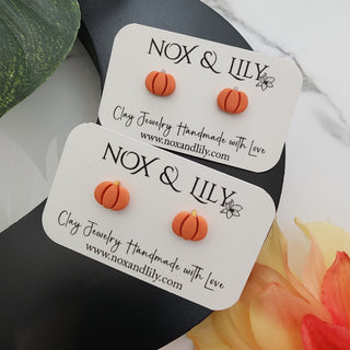 Pumpkin Hypoallergenic Stud Earrings