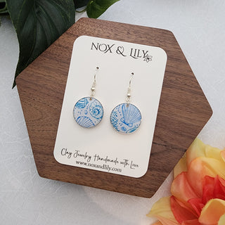 Round Hypoallergenic Dangle Earrings - Coastal