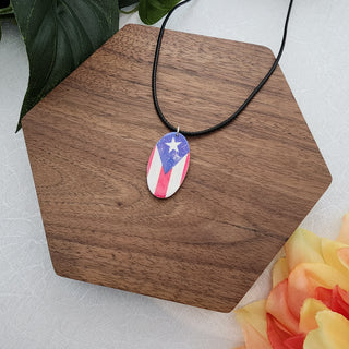 Puerto Rican Flag Necklace