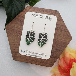 Tropical Leaf Hypoallergenic Dangle Earrings